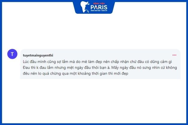 Chia sẻ của bạn Tuyết Mai sau khi phẫu thuật gọt mặt