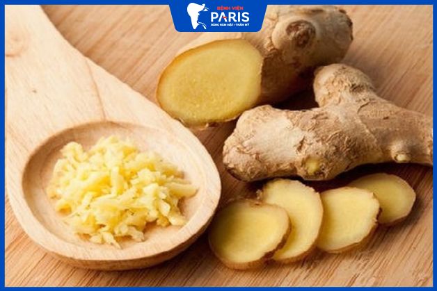 Gừng có nhiều vitamin C, là thành phần quan trọng để kích thích tái tạo lại các tế bào da
