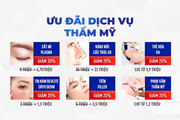 Chương trình khuyến mãi phẫu thuật thẩm mỹ