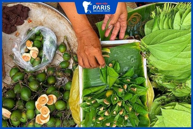 Tẩy răng bẩn bằng cau